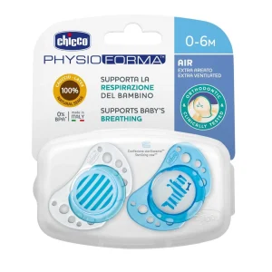 CHICCO Sucettes Physio Forma Air 0-6m Bleu