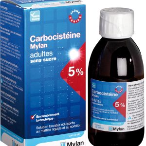CARBOCISTEINE MYLAN 5 POUR CENT ADULTES