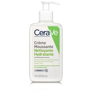 Cerave Cleanser Visage Creme Moussante Nettoyante Hydratante Peaux Normales à Sèches 236ml