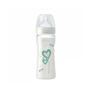 CHICCO Biberon Well-Being En Verre Unisexe 240 ml 0M+