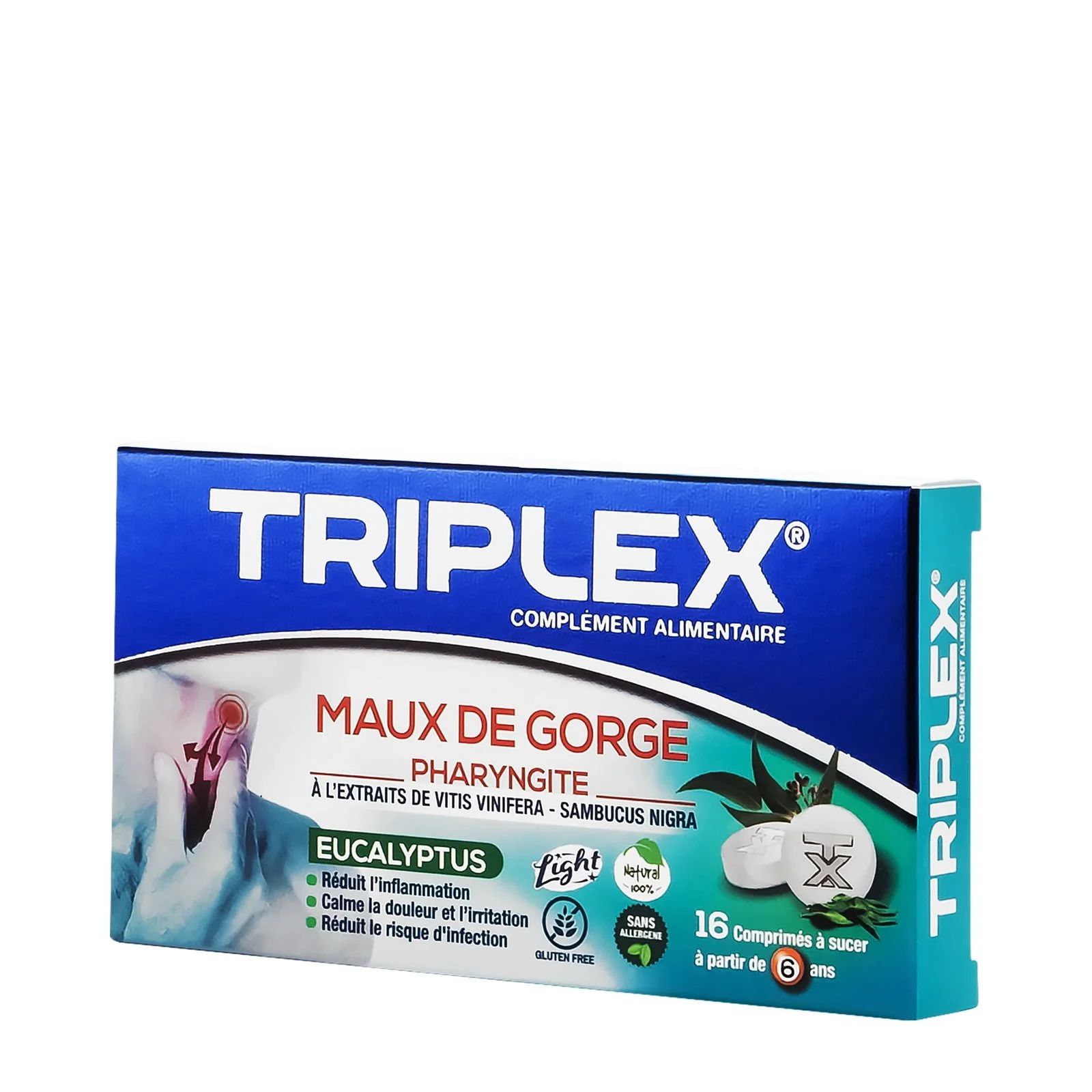 Triplex maux de gorge eucalyptus