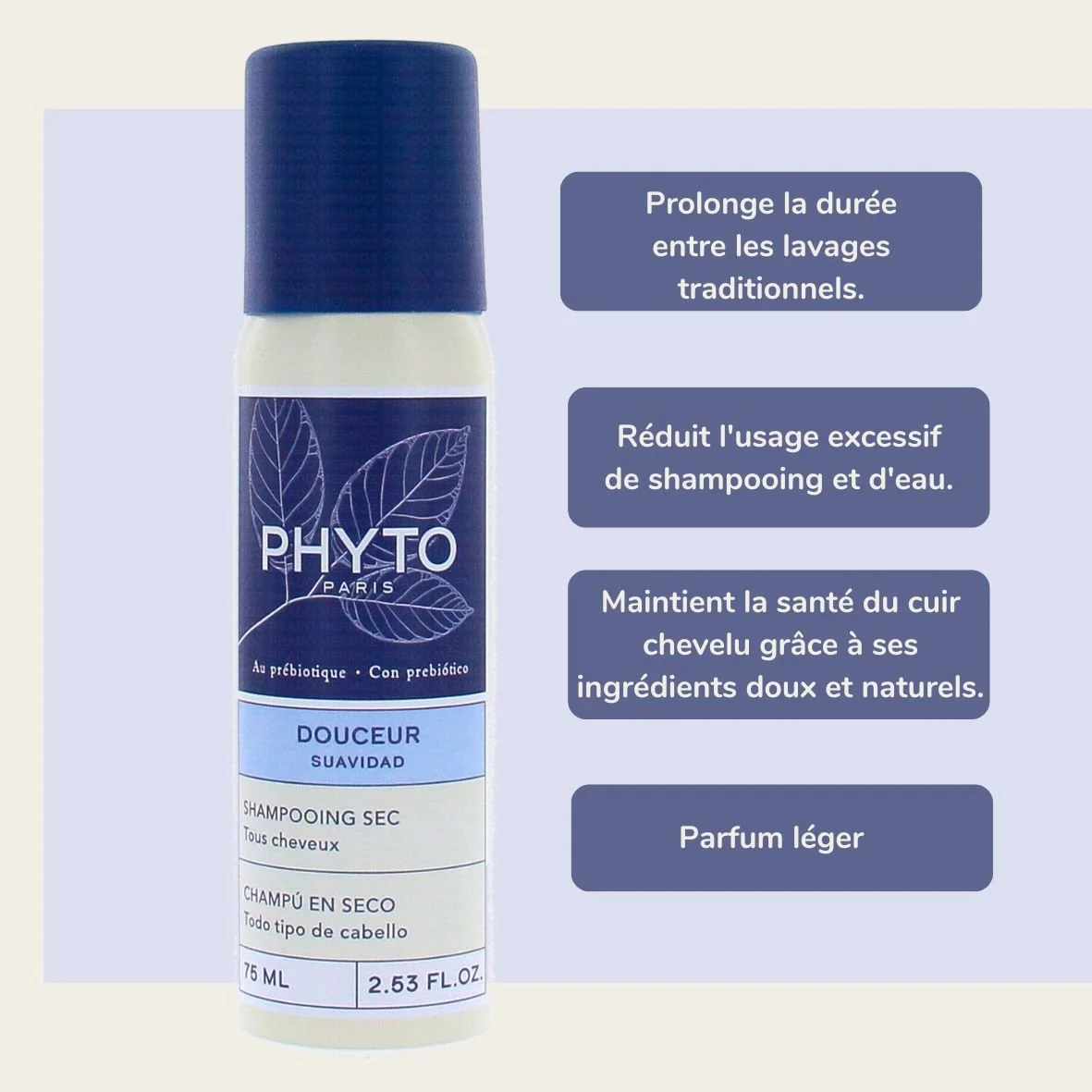 PHYTO Shampoing Sec Douceur – Image 2