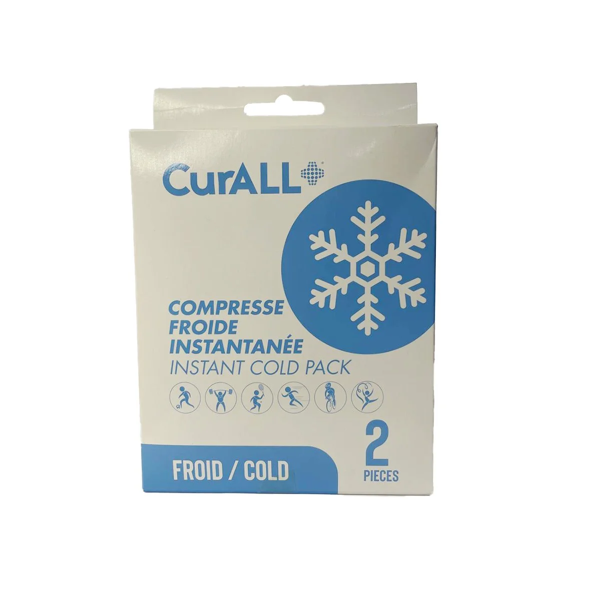 CURALL Compresse Froide Instantanée 2 Pièces