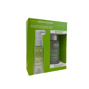 Pack duo SVR Sebiaclear Sérum correcteur + Eau Micellaire (offerte)