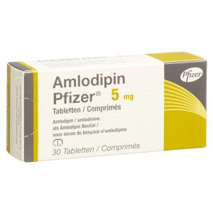 AMLODIPINE PFZ 5 MG 30 COMPRIMÉS