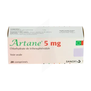 ARTANE 5 MG 20 COMPRIMÉS