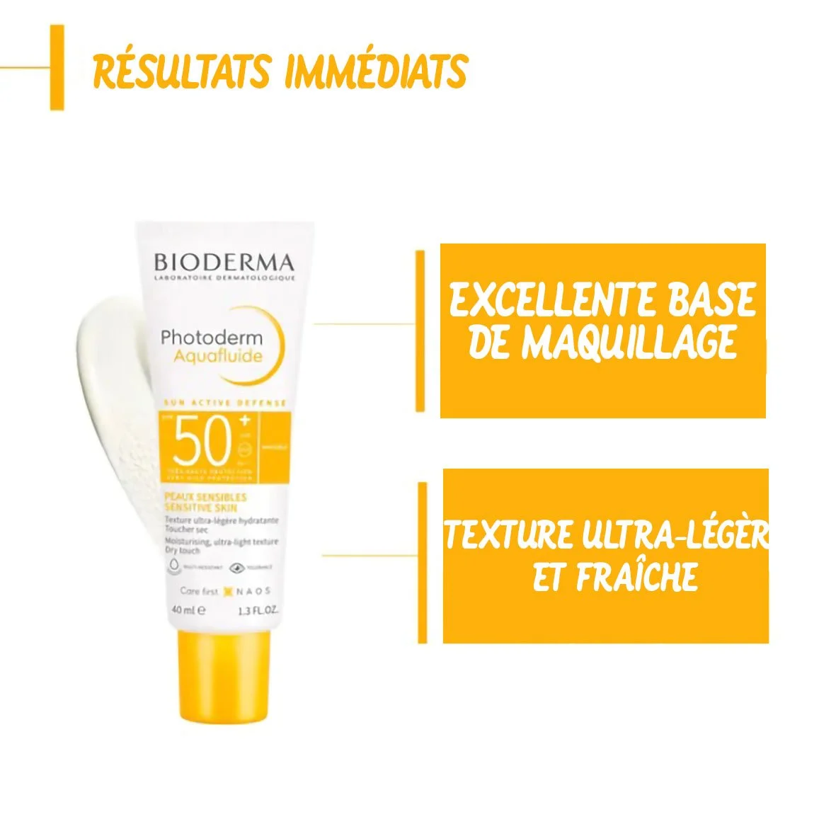 BIODERMA Photoderm Aquafluide Crème solaire invisible SPF 50+ – Image 2