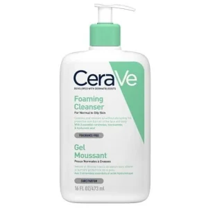 Cerave gel moussant peau grasse
