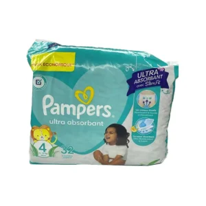 PAMPERS Ultra Absorbant Maxi 32 Couches T4 (9-18 kg)