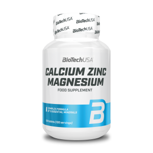 CALCIUM ZINC MAGNESIUM 100TABS BIOTECH Prix : 17,50 euros