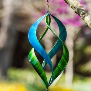 Vire-vent spiral bleu & vert