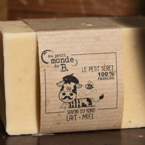 Savon petit beret lait miel