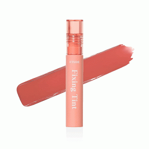 ETUDE Fixing Tint #03 Mellow Peach | Long Lasting High Pigmented Liquid Lipstick |Waterproof Lightweight Matte Finish Lip Stain