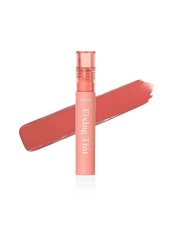 ETUDE Fixing Tint #03 Mellow Peach | Long Lasting High Pigmented Liquid Lipstick |Waterproof Lightweight Matte Finish Lip Stain