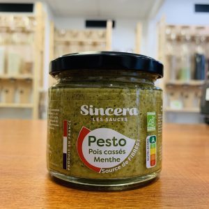 Sauce Pesto pois cassés menthe – bio