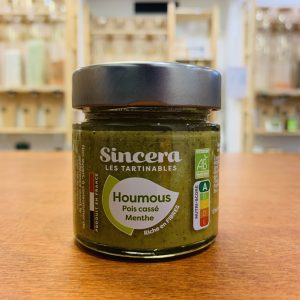 Houmous Pois cassés et menthe – bio et local