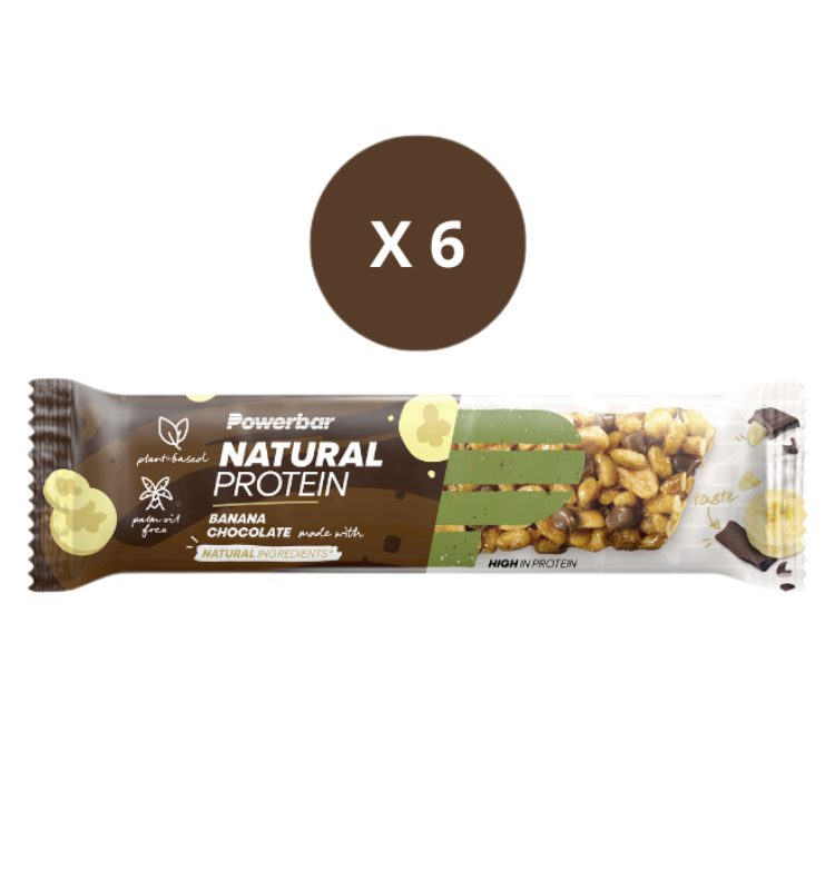 6 Barres Natural Protein POWERBAR – 40g