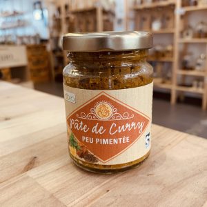 Pâte de curry peu pimentée – Bio