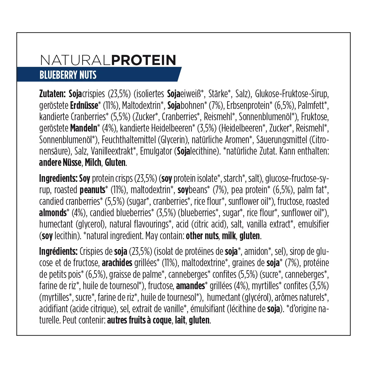 6 Barres Natural Protein POWERBAR – 40g – Image 9