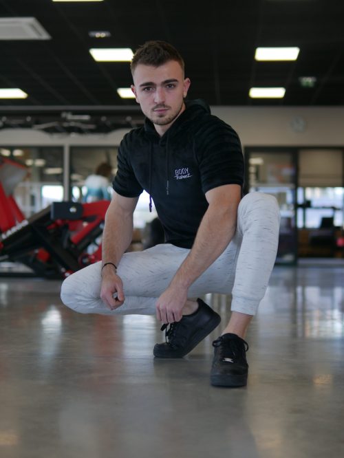 Homme velours Tee shirt noir BodyTrainerz Prix : 42,00 euros – Image 7