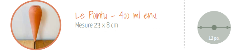 Oia jarre d’irrigation en terre cuite Pointu – Image 4